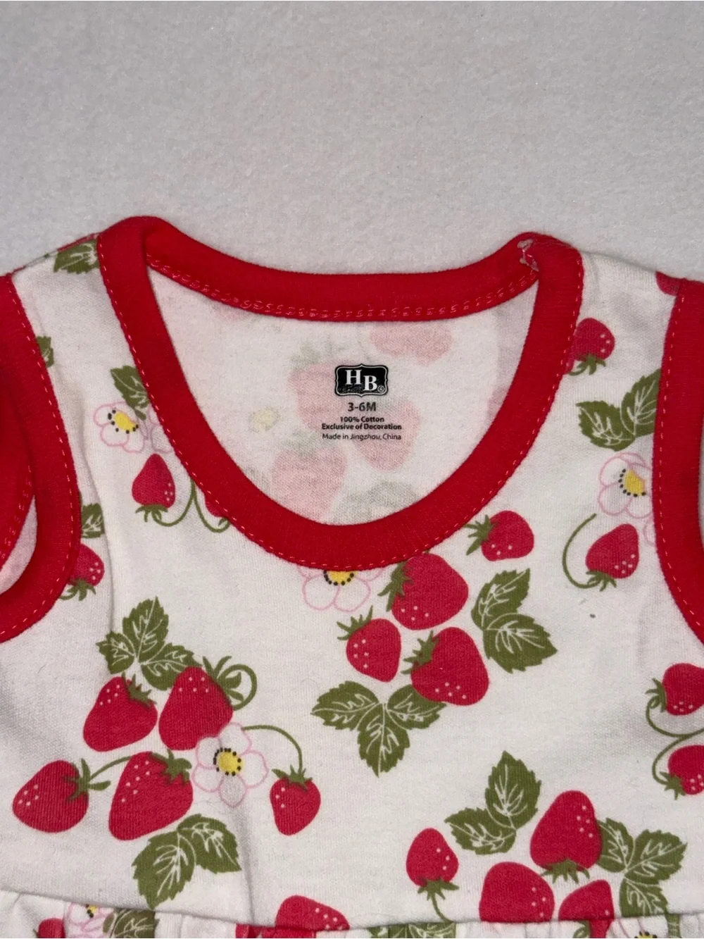 Carter's Pink Long-Sleeve Bodysuit with White Strawberry-Print Dress